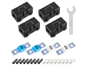 4x MIDI Zekeringhouders 60A/80A - 60% Korting