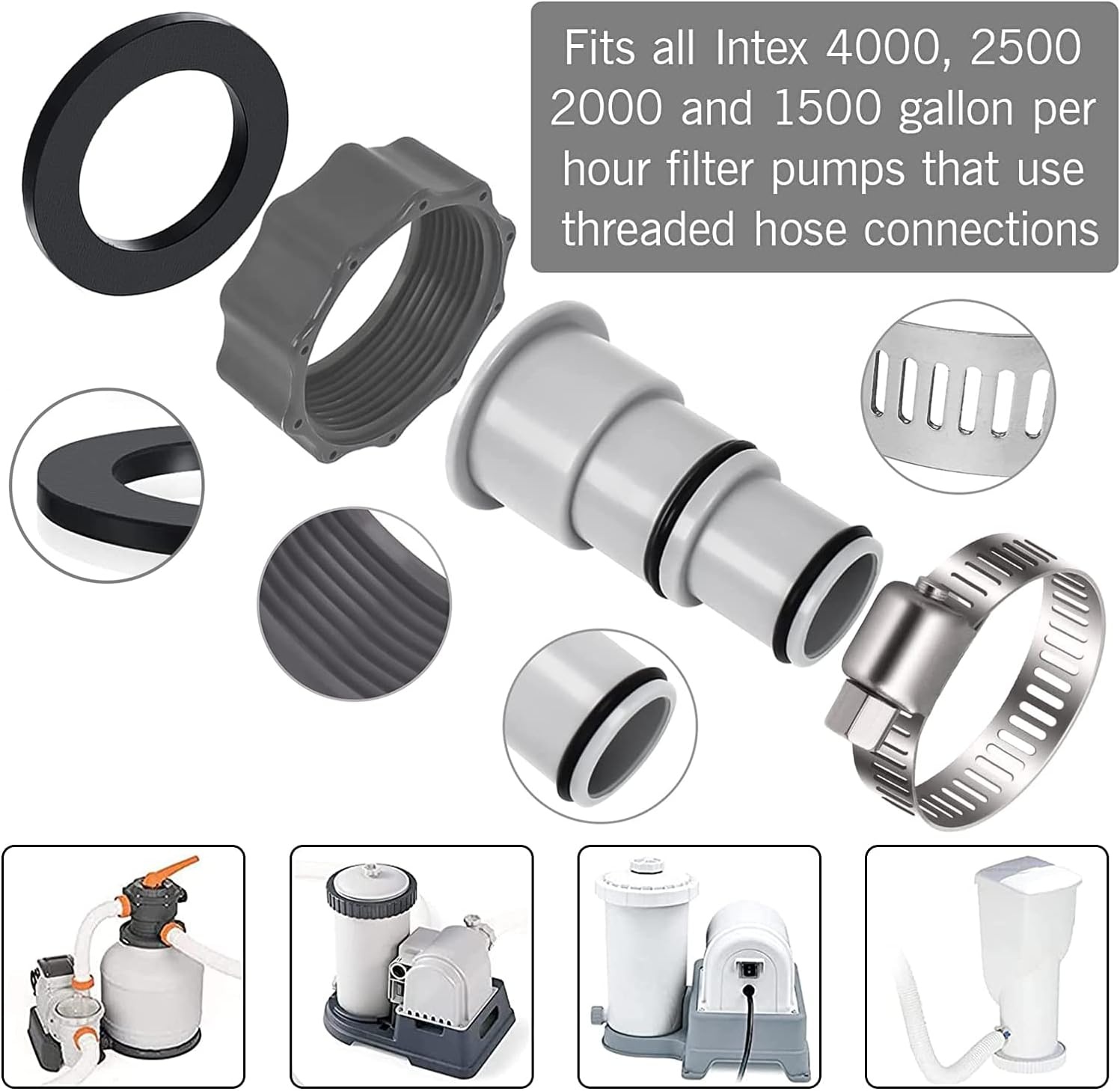 Intex Zwembadslangadapter Set A/B (Ø 32/38mm) - 35% Korting!