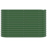 vidaXL Plantenbak 114x40x68cm Staal Groen - 40% Korting!
