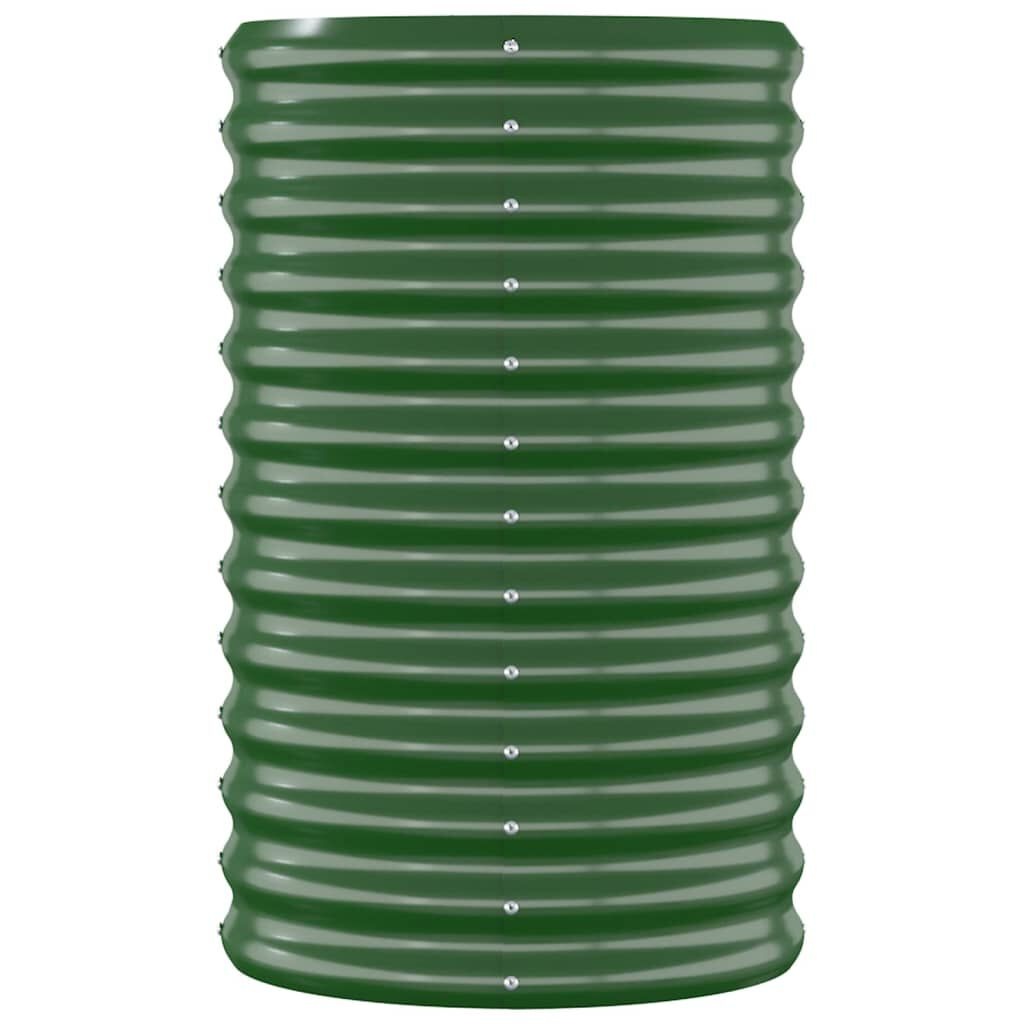 vidaXL Plantenbak 114x40x68cm Staal Groen - 40% Korting!