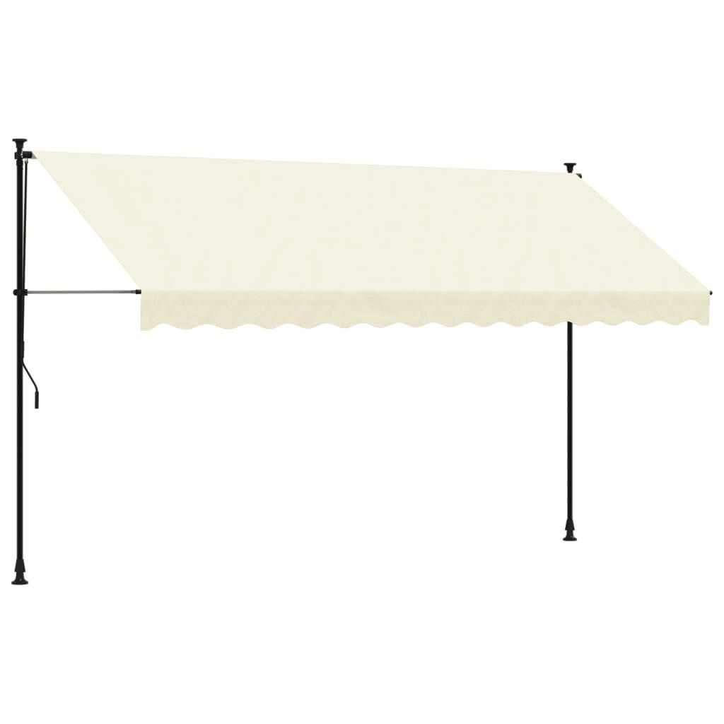 vidaXL Uittrekbare Luifel Crème 350x150 cm - 40% Korting