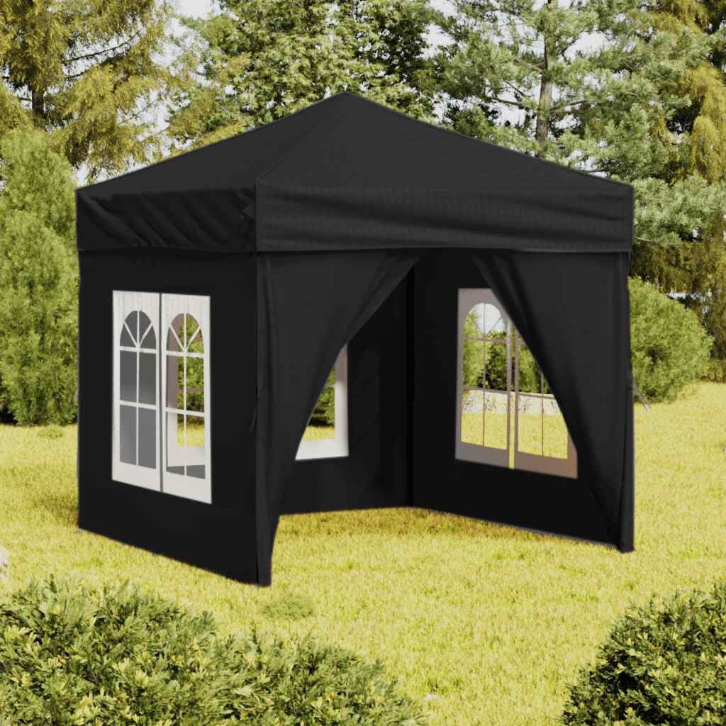 VidaXL Partytent 2x2m Zwart - 55% Korting - Retourdeal!
