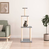 vidaXL Kattenmeubel 149 cm Lichtgrijs - 40% Korting!