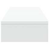 vidaXL Monitorstandaard verstelbaar 80x24x10,5 cm bewerkt hout wit