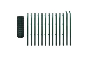 vidaXL Euro hek 25x1 m staal groen