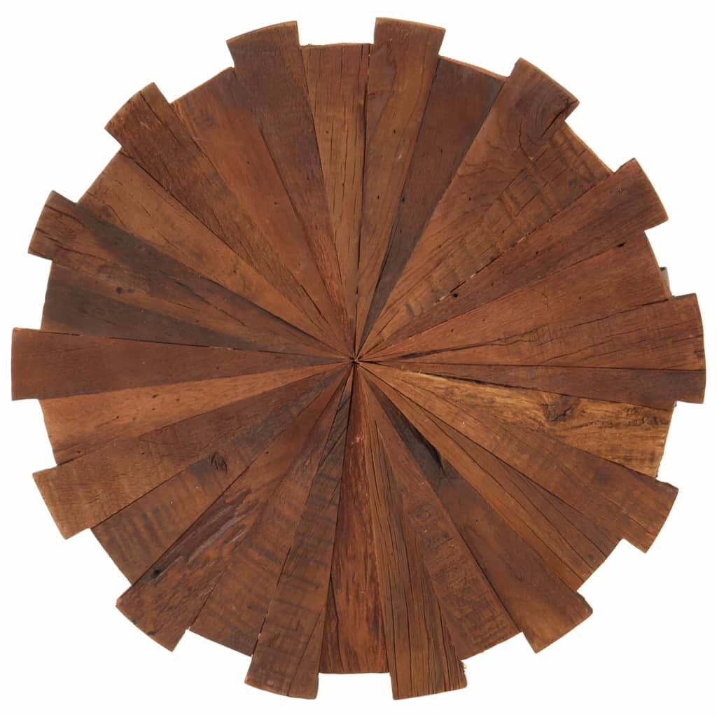 vidaXL Salontafels 2 st massief gerecycled hout en ijzer