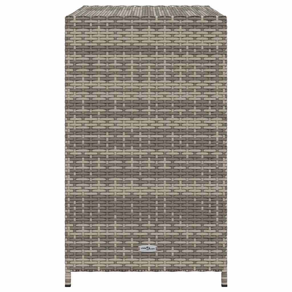 vidaXL Tuinkast 83x45x76 cm poly rattan grijs