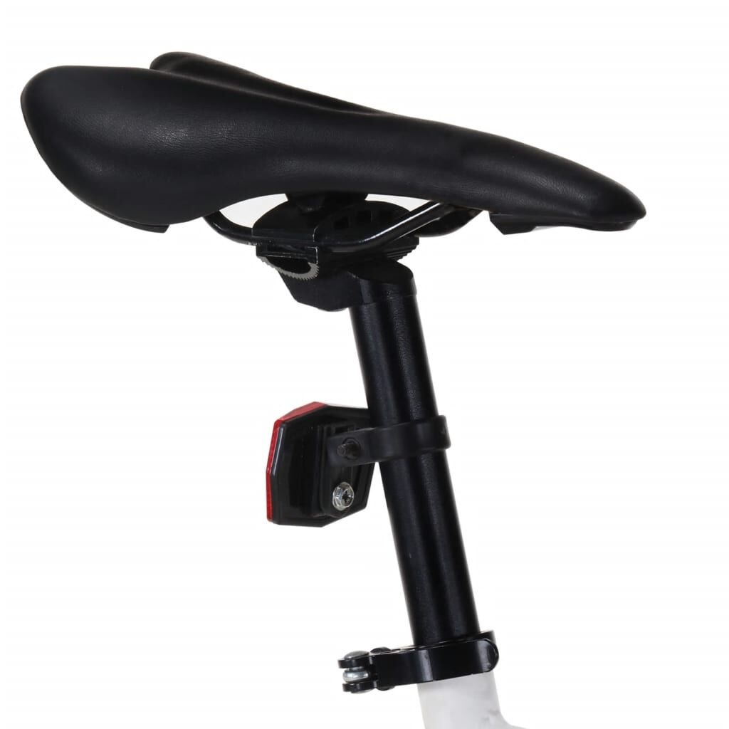 vidaXL Fiets met vaste versnelling 700 c 51 cm wit en oranje