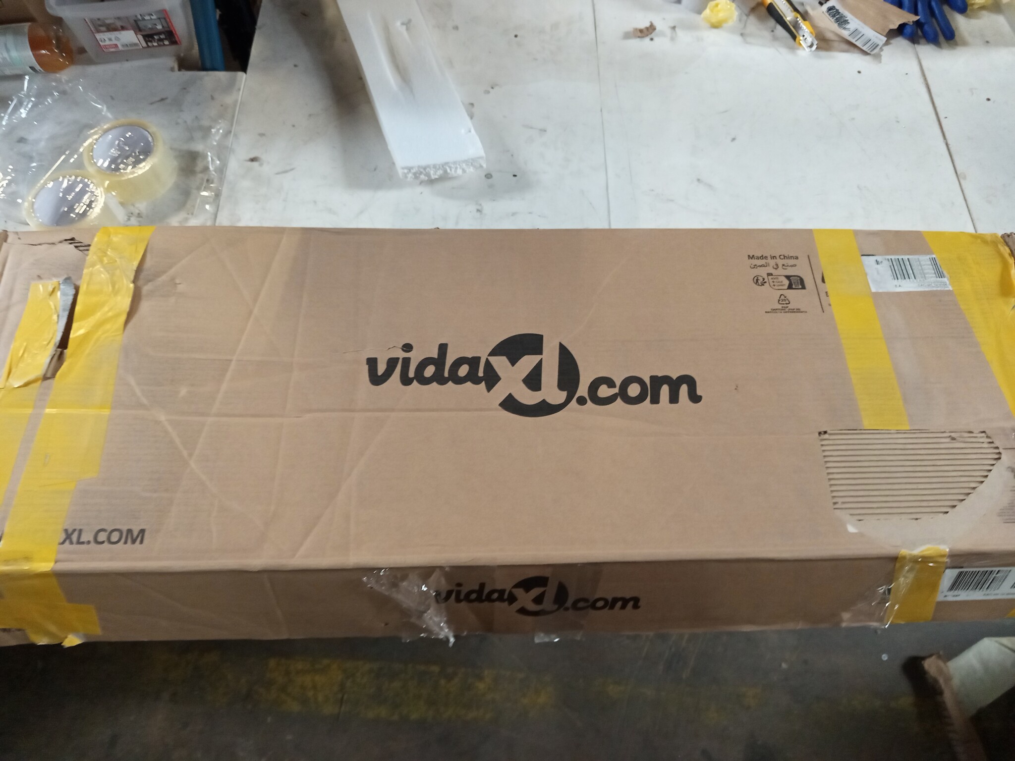 vidaXL Schoenenkast 52x37,5x100 cm bewerkt hout gerookt eikenkleurig