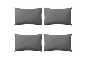 vidaXL Buitenkussens 60x40 cm grijs 4 st