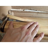 vidaXL Kamerscherm 165x400 cm bamboe lichtnaturel