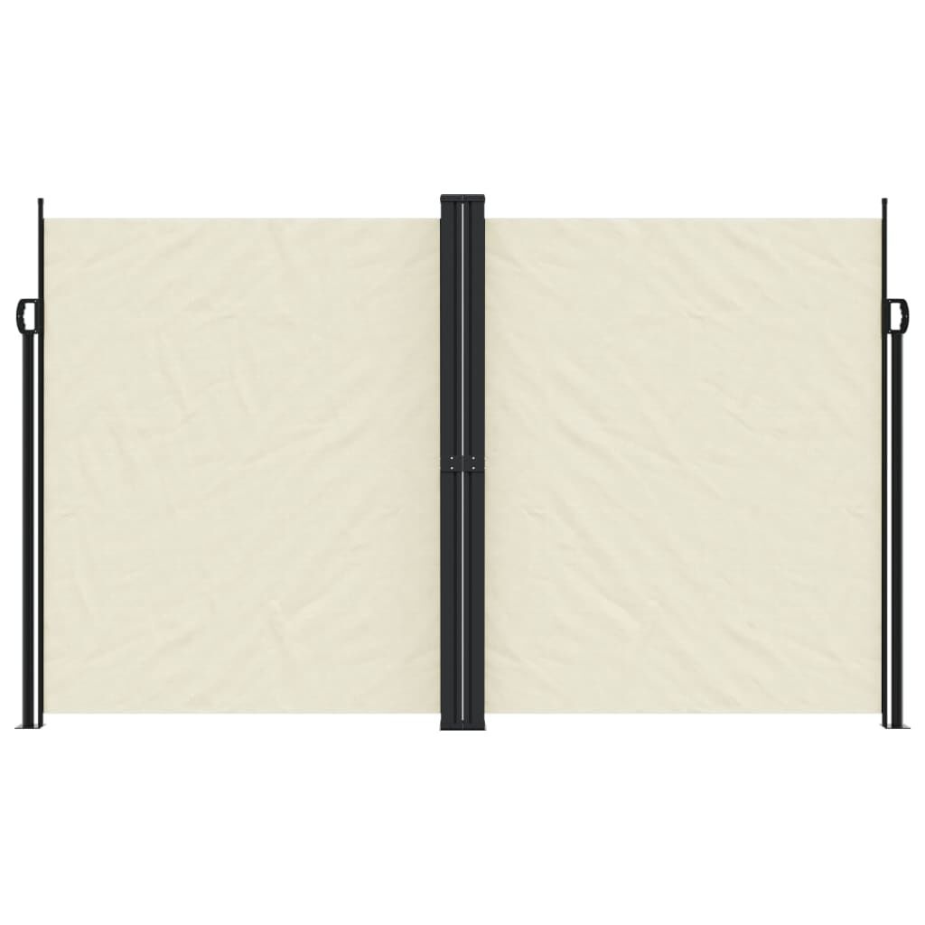 vidaXL Tuinscherm uittrekbaar 200x1200 cm crèmekleurig