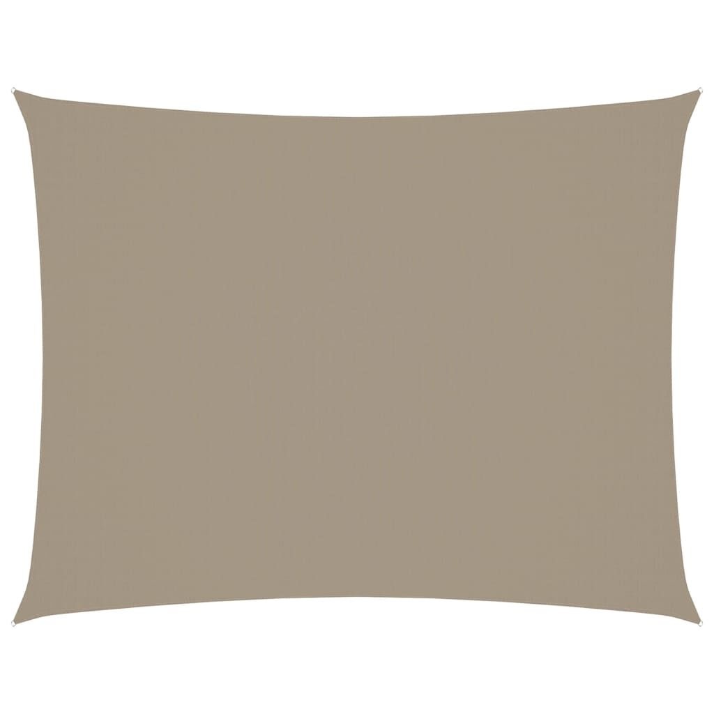 vidaXL Zonnescherm rechthoekig 3x6 m oxford stof taupe