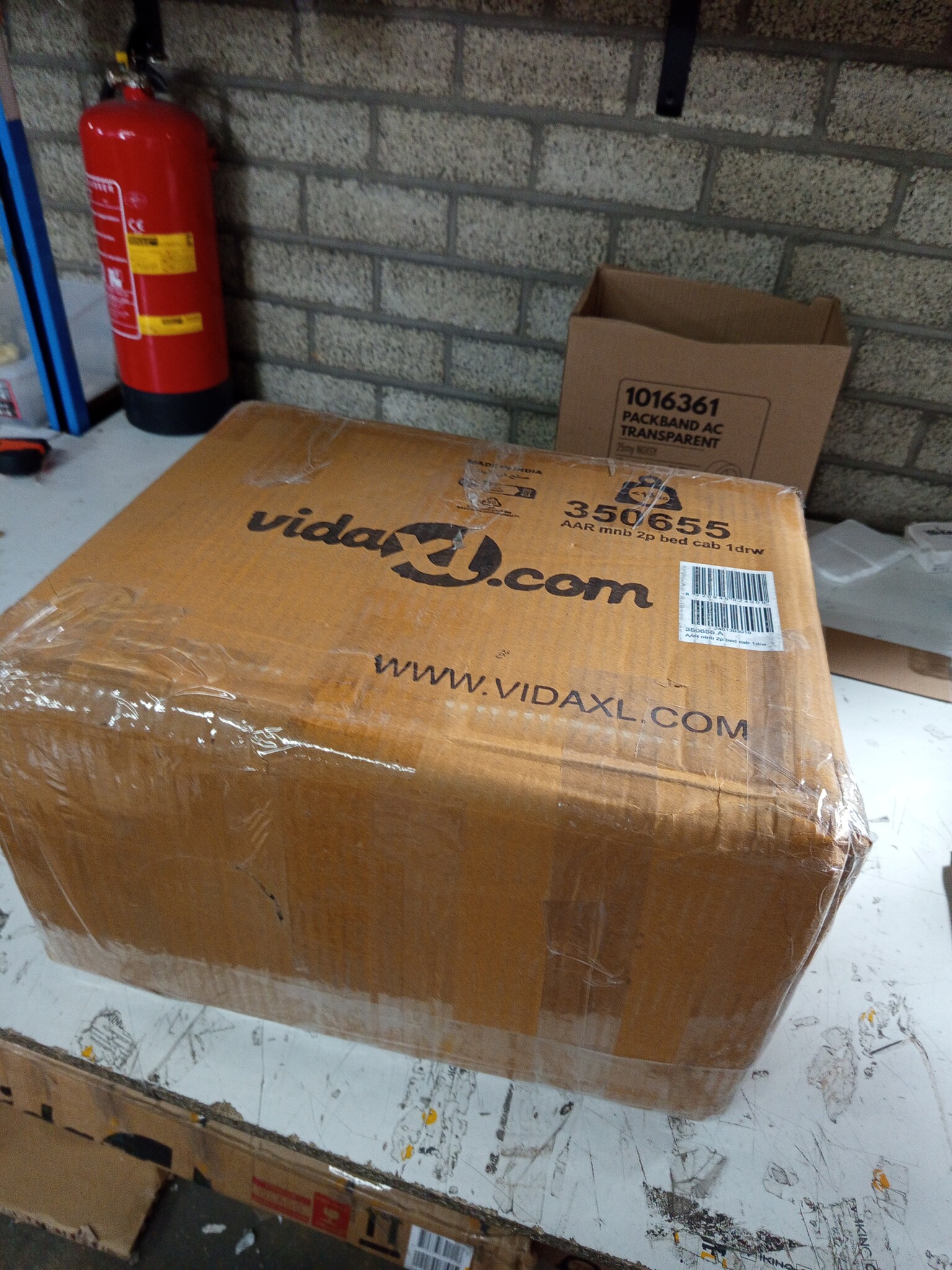 vidaXL Nachtkastjes 2 st massief mangohout en bewerkt hout