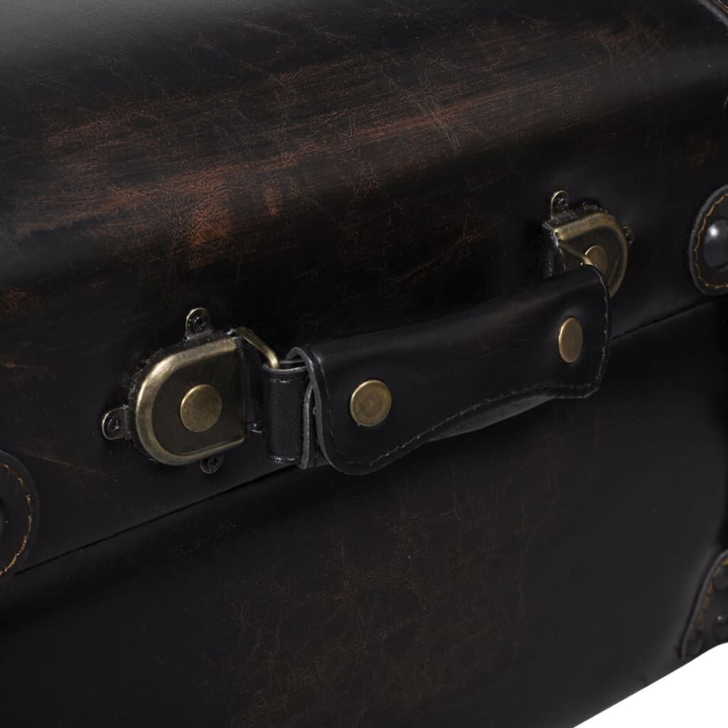 vidaXL Lange opslagbank bruin