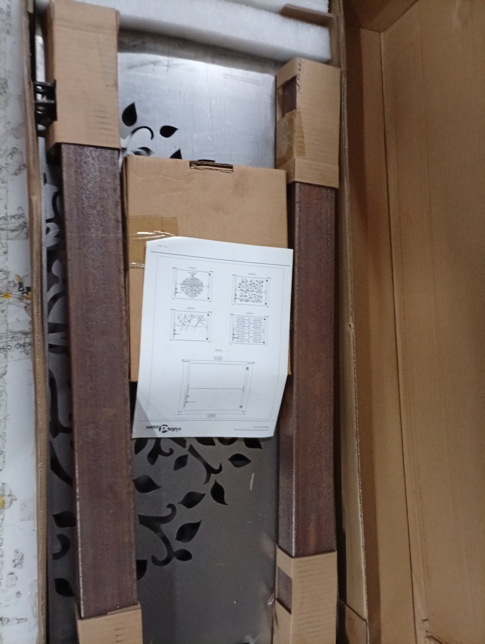 vidaXL Poort 105x80 cm boomontwerp cortenstaal