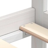 vidaXL Bedbank massief grenenhout wit 90x200 cm