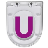 vidaXL Toiletbril soft-close met quick-release ontwerp vierkant wit