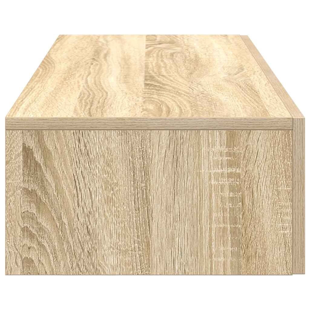 vidaXL Wandschap met lades 100x36x19 cm bewerkt hout sonoma eikenkleur