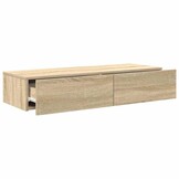 vidaXL Wandschap met lades 100x36x19 cm bewerkt hout sonoma eikenkleur