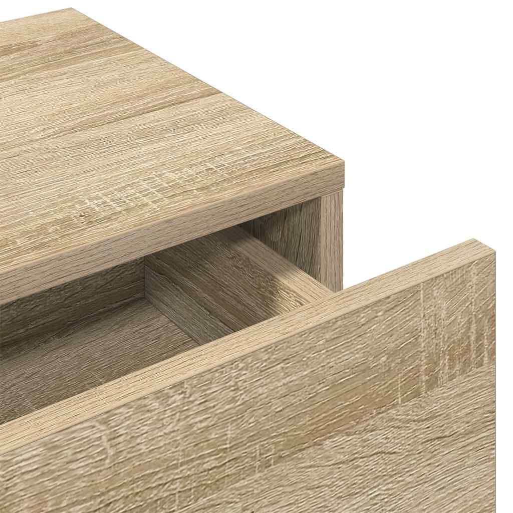 vidaXL Wandschap met lades 100x36x19 cm bewerkt hout sonoma eikenkleur