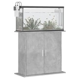 vidaXL Aquariumstandaard 81x36x73 cm bewerkt hout betongrijs