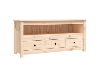 vidaXL Tv-meubel 114x35x52 cm massief grenenhout