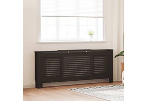 vidaXL Radiatorombouw 205 cm MDF zwart
