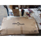 vidaXL Tv-meubel 100,5x39x43,5 cm staal zwart