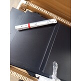 vidaXL Tv-meubel 100,5x39x43,5 cm staal zwart