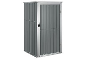 vidaXL Tuinschuur 88x89x161 cm gegalvaniseerd staal grijs