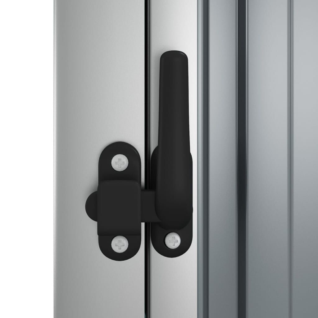 vidaXL Tuinschuur 88x89x161 cm gegalvaniseerd staal grijs