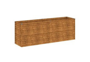vidaXL Plantenbak verhoogd 196x50x69 cm cortenstaal