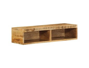 vidaXL Tv-meubel wandmontage 80x30x19 cm massief ruw mangohout