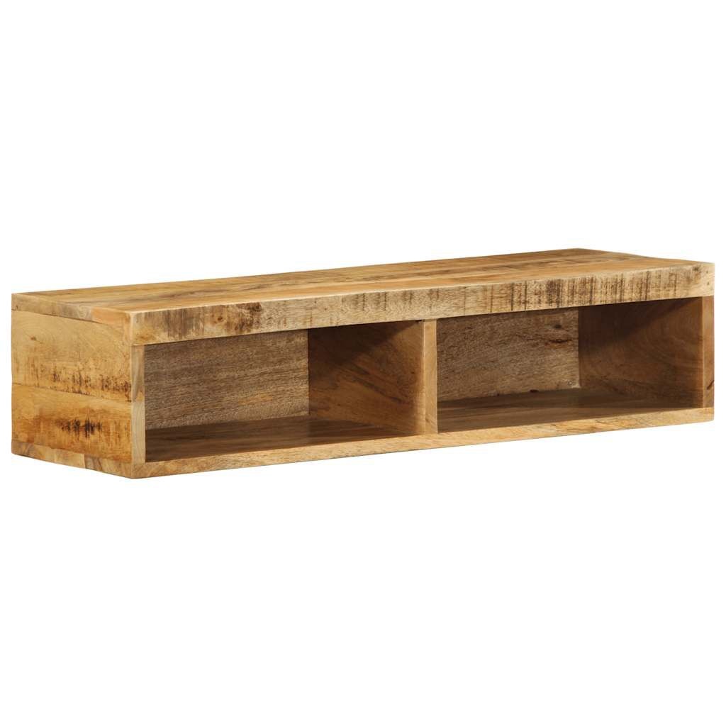vidaXL Tv-meubel wandmontage 80x30x19 cm massief ruw mangohout