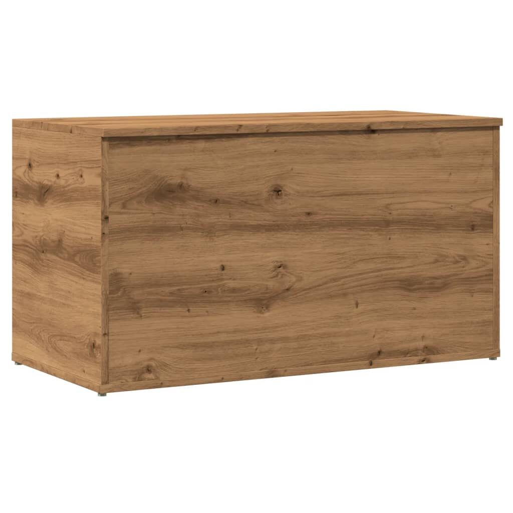 vidaXL Opbergkist 84x42x46 cm bewerkt hout artisanaal eikenkleurig
