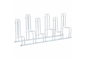 vidaXL Fietsenstandaard voor 6 fietsen vrijstaand gegalvaniseerd staal