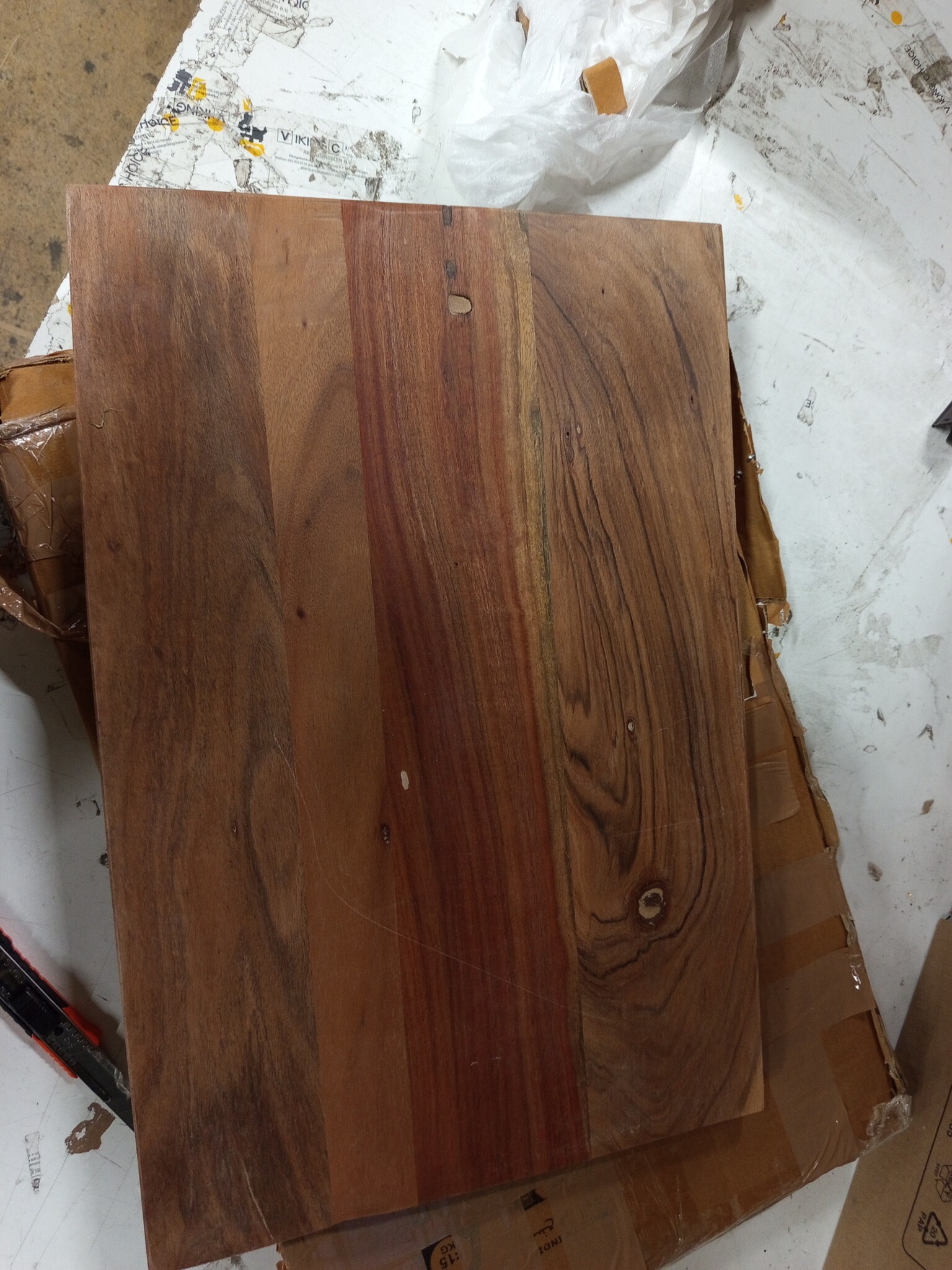 vidaXL Tafelblad rechthoekig 60x40x2,5 cm massief acaciahout