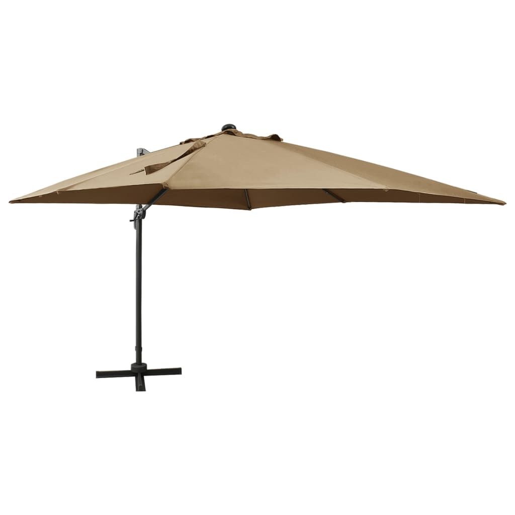 vidaXL Zweefparasol Taupe 300cm - 73% Korting!