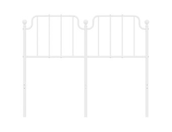 vidaXL Hoofdbord Metaal Wit - 120 cm - 42% Korting!