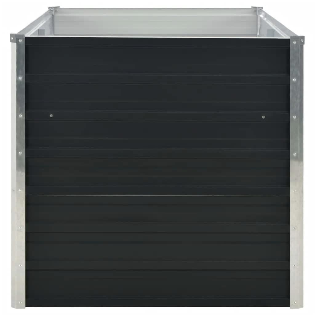 vidaXL Verhoogde Plantenbak 160x80x77 cm Staal Antraciet - 58% Korting!