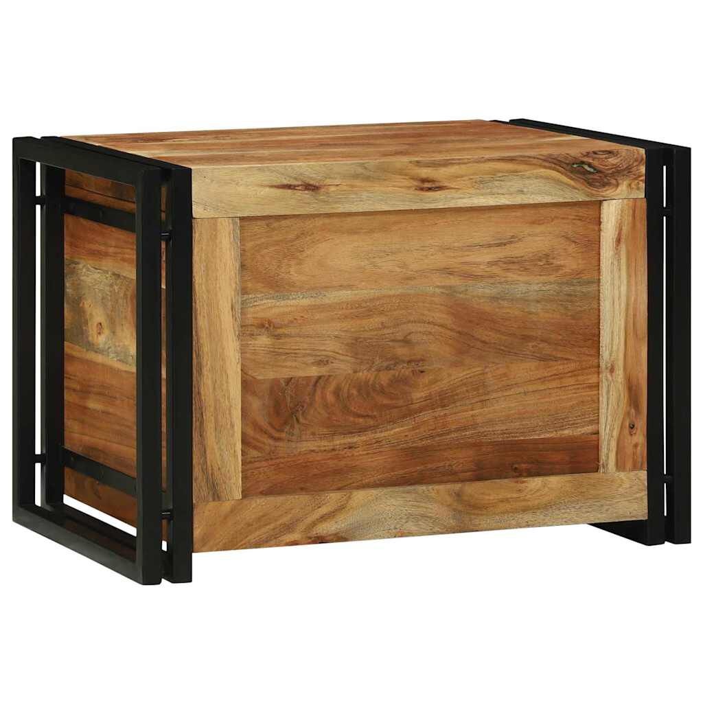 vidaXL Acacia Hout & Metaal Opslagdoos (60x40x41cm) - 40% Korting!