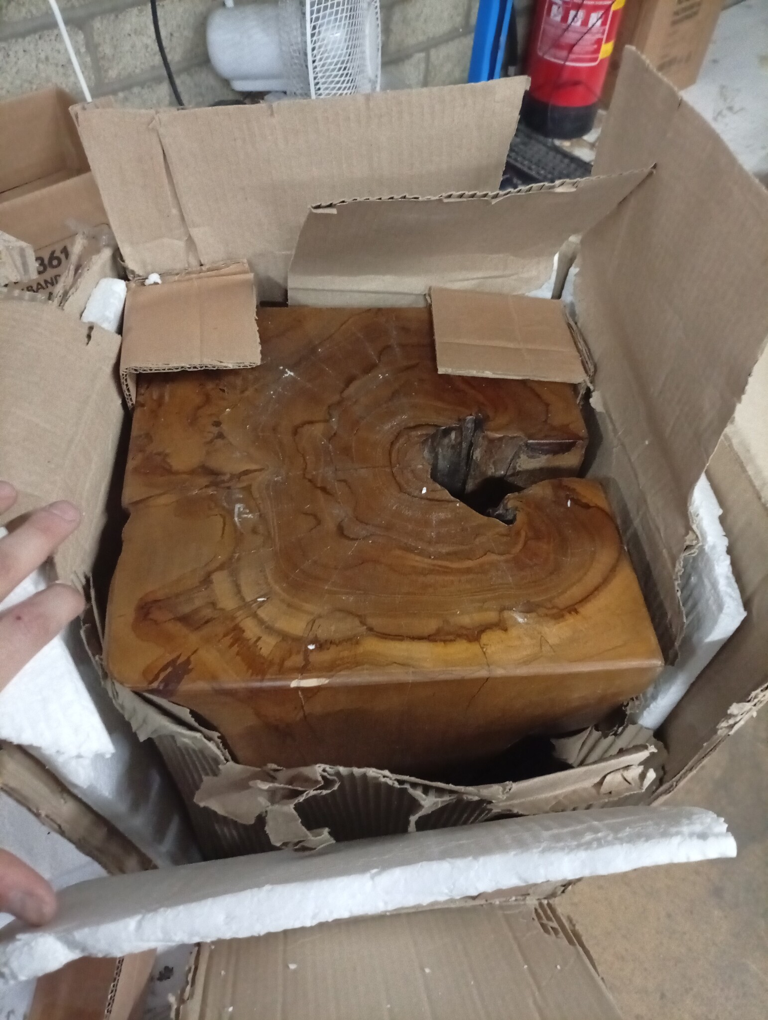 vidaXL Kruk Massief Teakhout - 55% Korting