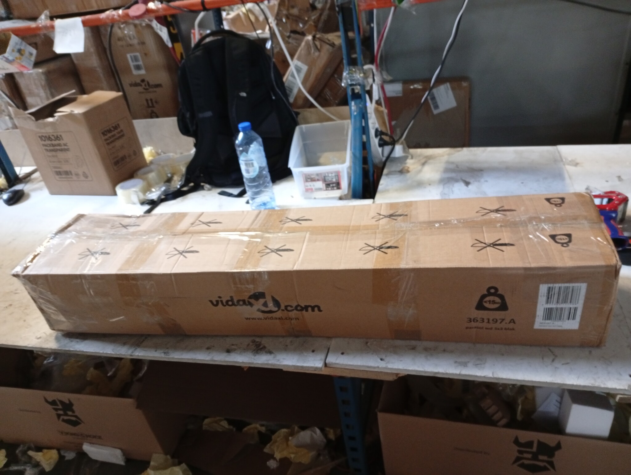 vidaXL Parasol Zwart 300x300cm - 55% Korting!