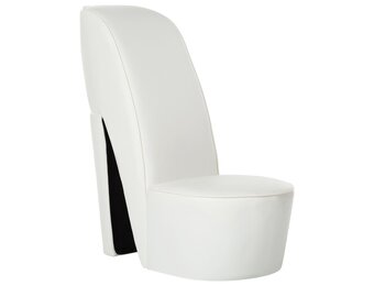 vidaXL Hakstoel Kunstleer Wit - Nu 35% Korting!