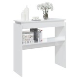 vidaXL Wandtafel Hoogglans Wit 80x30x80cm - 55% Korting!