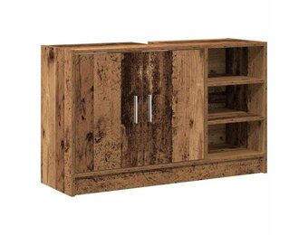 vidaXL Waskast met Opslag Oud Hout (90x29x55cm) - 55% Korting!