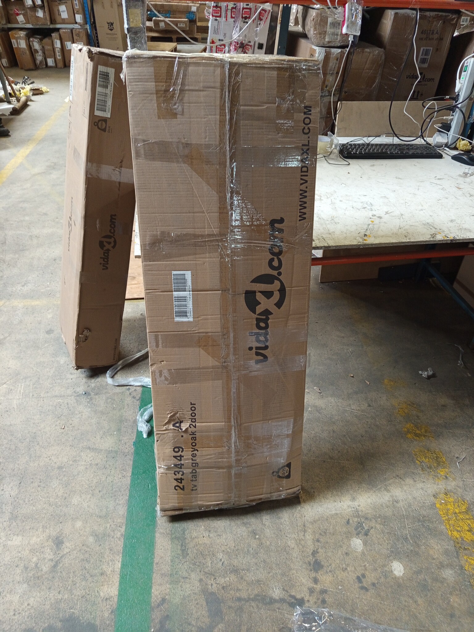 vidaXL TV-meubel 120x40x45cm Grijs - 60% Korting!