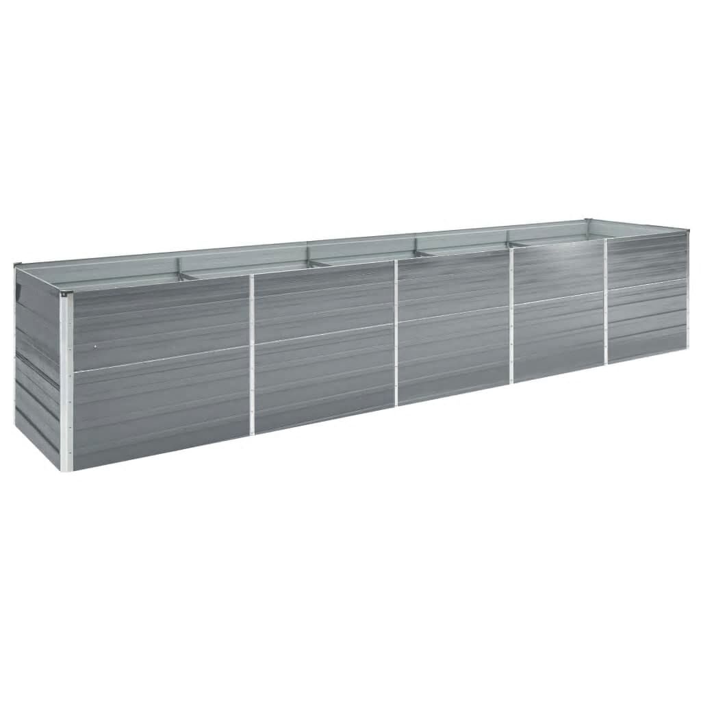 Verhoogde Plantenbak 400x80x77 cm | Gegalvaniseerd Staal | 55% Korting