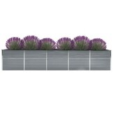 Verhoogde Plantenbak 400x80x77 cm | Gegalvaniseerd Staal | 55% Korting